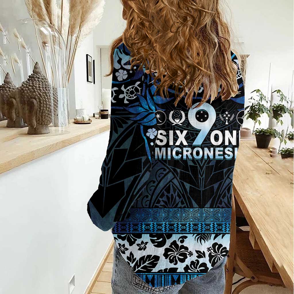 Micronesia FSM 691 Women Casual Shirt Respect Culture LT05 - Polynesian Pride