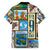 FSM Micronesia Culture Family Matching Off Shoulder Short Dress and Hawaiian Shirt