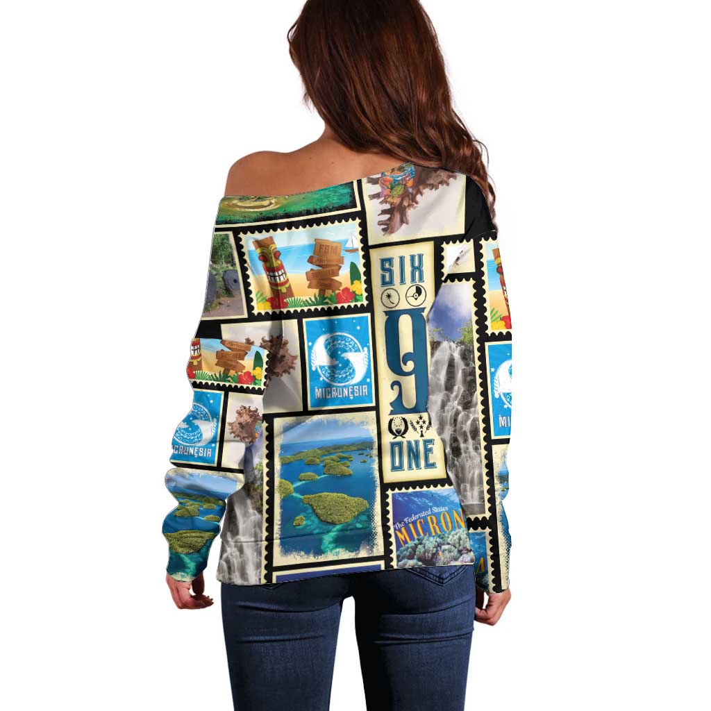 FSM Micronesia Culture Off Shoulder Sweater