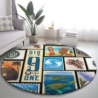 FSM Micronesia Culture Round Carpet
