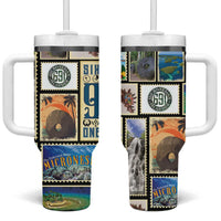 FSM Micronesia Culture Tumbler With Handle LT05 One Size: 40 oz Colorful - Polynesian Pride