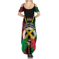 Vanuatu 45th Independence Day Family Matching Summer Maxi Dress and Hawaiian Shirt Long God Yumi Stanap Wild Boar LT05