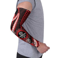 Personalized Hawaii Lahainaluna High School Arm Sleeves Tribal Tattoo With Hibiscus Flowers LT05 - Polynesian Pride