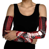 Personalized Hawaii Lahainaluna High School Arm Sleeves Tribal Tattoo With Hibiscus Flowers LT05 - Polynesian Pride