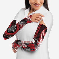 Personalized Hawaii Lahainaluna High School Arm Sleeves Tribal Tattoo With Hibiscus Flowers LT05 - Polynesian Pride