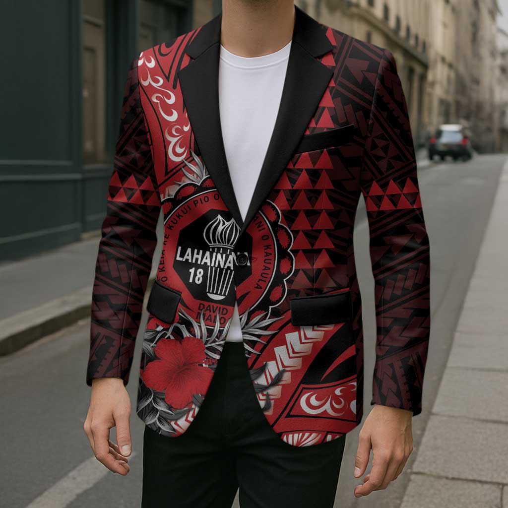 Personalized Hawaii Lahainaluna High School Blazer Tribal Tattoo With Hibiscus Flowers LT05 - Polynesian Pride