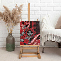 Hawaii Lahainaluna High School Canvas Wall Art Tribal Tattoo With Hibiscus Flowers LT05 - Polynesian Pride