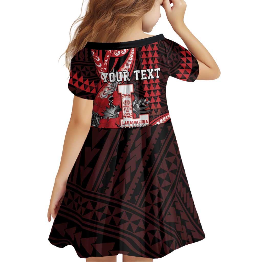 Personalized Hawaii Lahainaluna High School Family Matching Tank Maxi Dress and Hawaiian Shirt Tribal Tattoo With Hibiscus Flowers LT05 - Polynesian Pride
