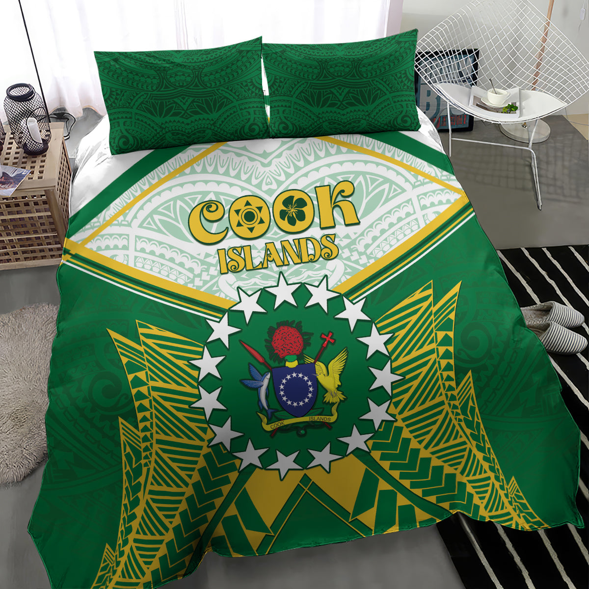 Cook Islands Ra o te Ui Ariki Bedding Set Polynesian Pattern LT05 - Polynesian Pride