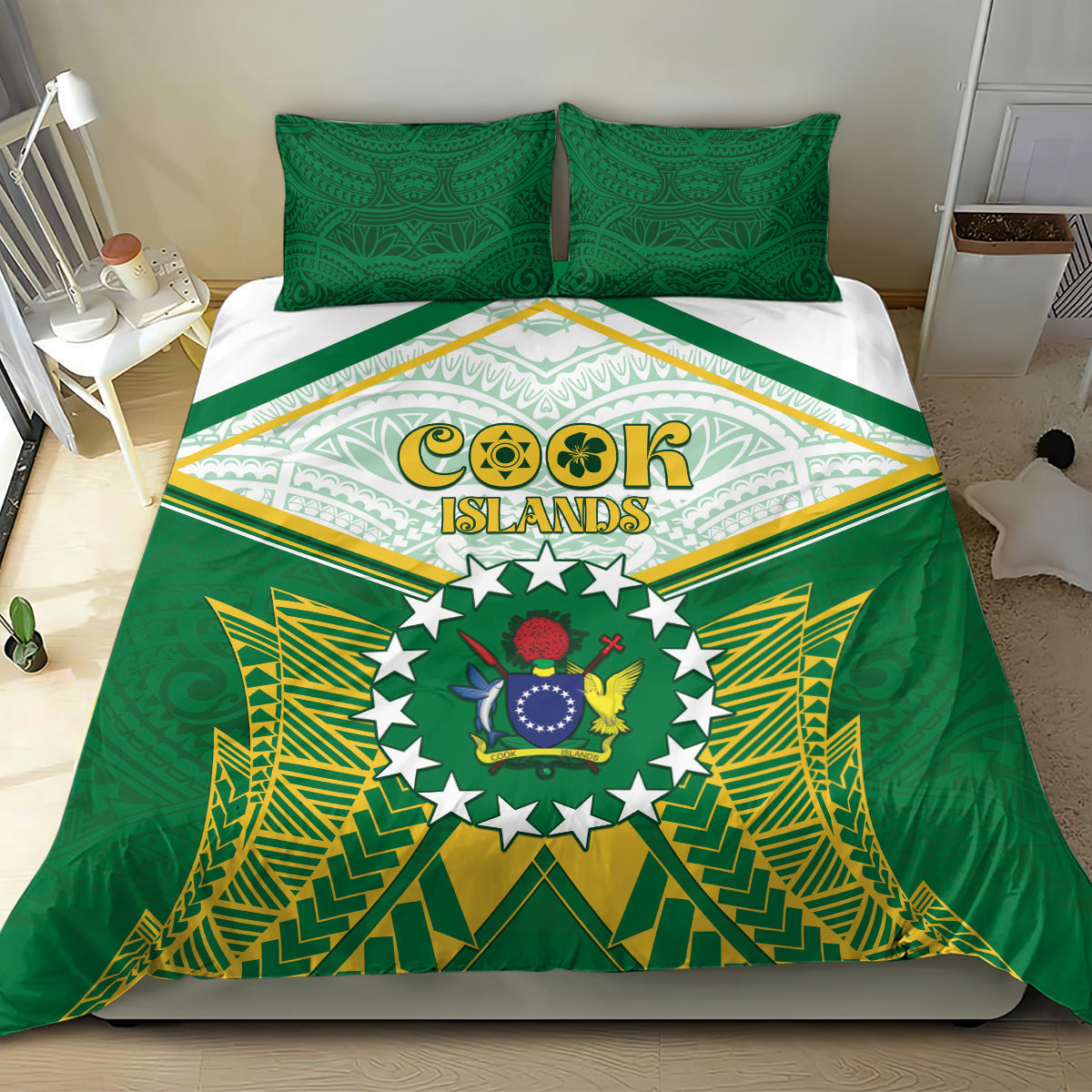 Cook Islands Ra o te Ui Ariki Bedding Set Polynesian Pattern LT05 - Polynesian Pride