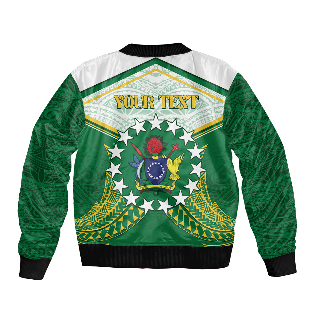 Personalised Cook Islands Ra o te Ui Ariki Bomber Jacket Polynesian Pattern LT05 - Polynesian Pride