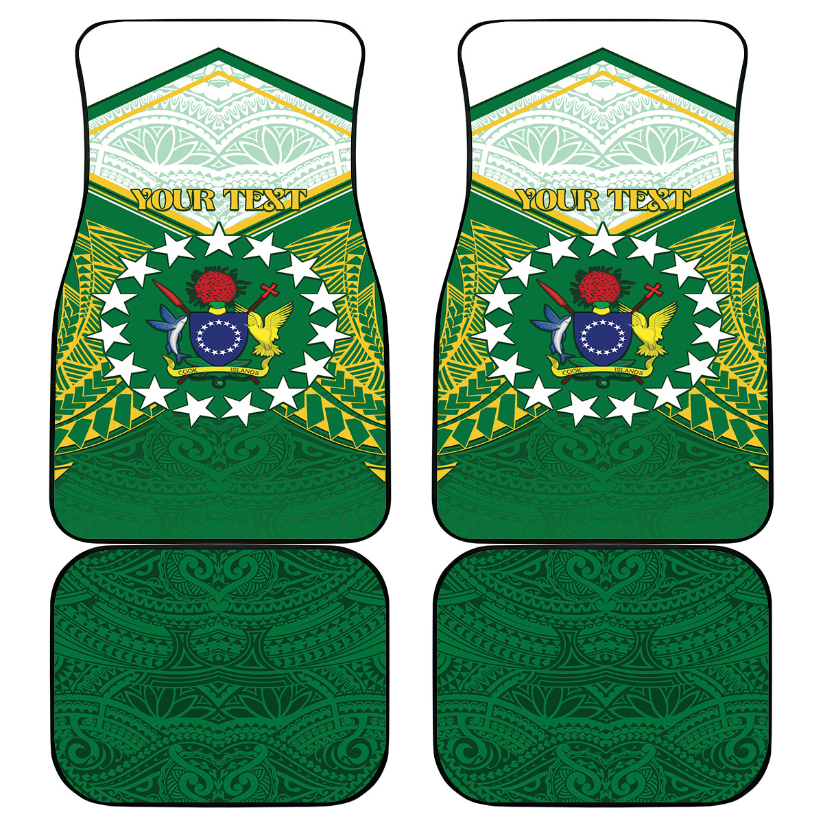 Cook Islands Ra o te Ui Ariki Car Mats Polynesian Pattern