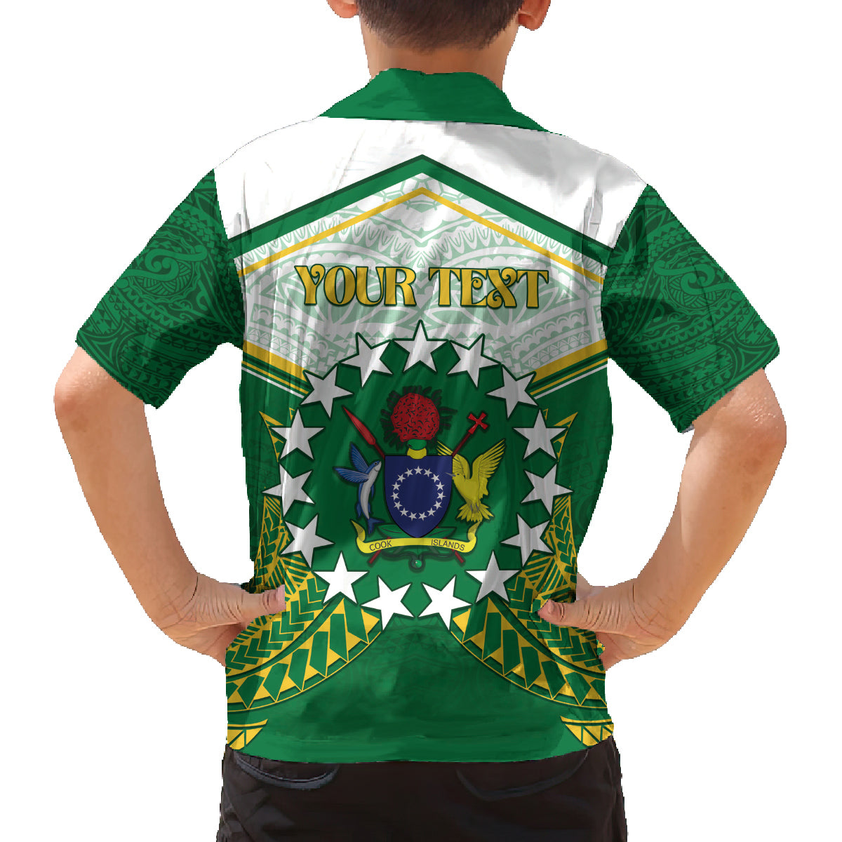 Personalised Cook Islands Ra o te Ui Ariki Family Matching Long Sleeve Bodycon Dress and Hawaiian Shirt Polynesian Pattern