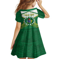 Personalised Cook Islands Ra o te Ui Ariki Family Matching Off Shoulder Short Dress and Hawaiian Shirt Polynesian Pattern LT05 - Polynesian Pride