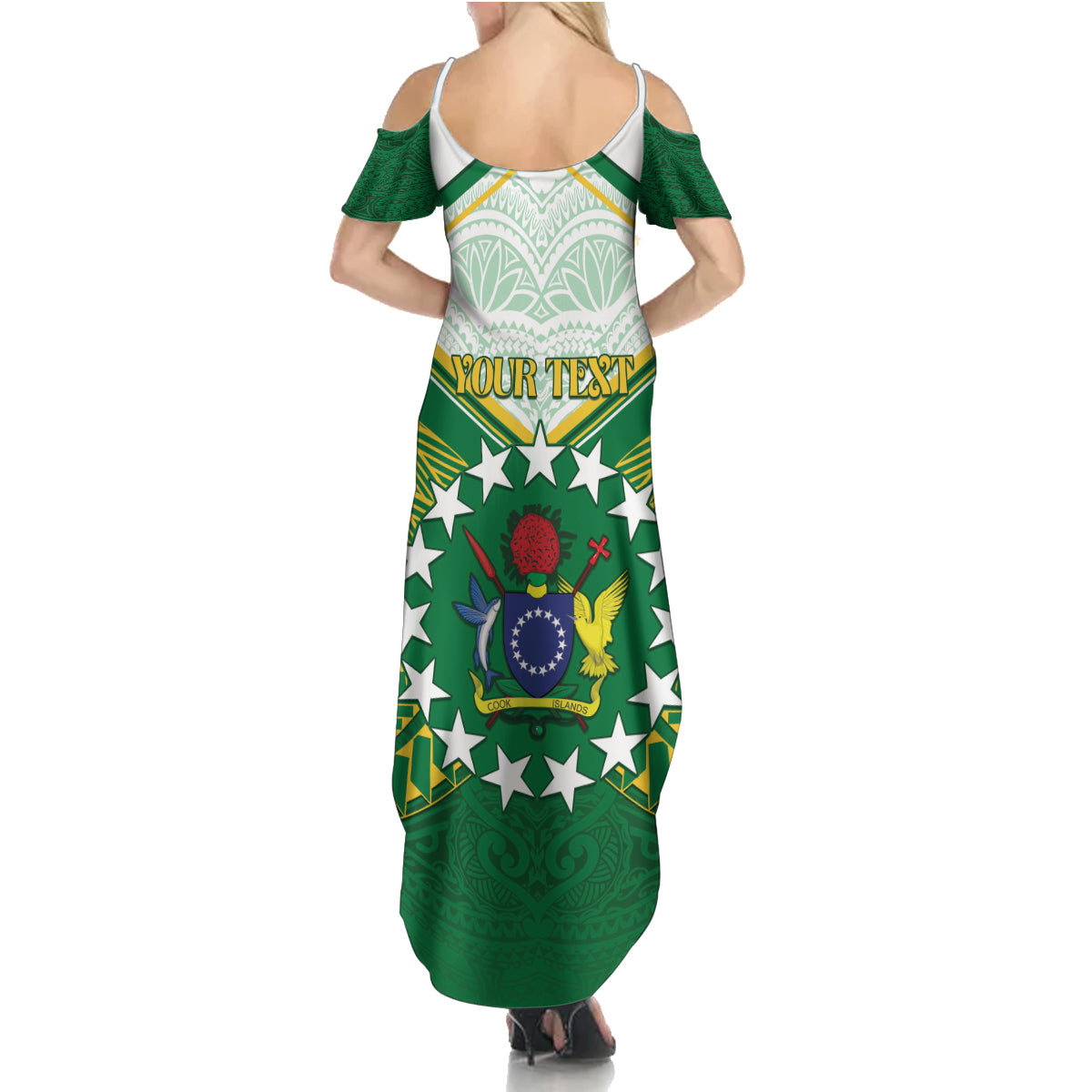 Personalised Cook Islands Ra o te Ui Ariki Family Matching Summer Maxi Dress and Hawaiian Shirt Polynesian Pattern LT05 - Polynesian Pride