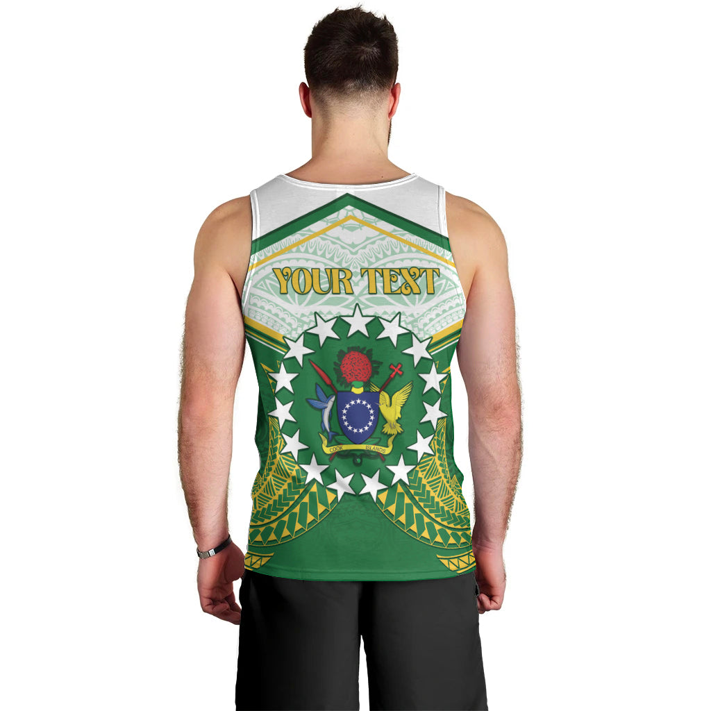 Personalised Cook Islands Ra o te Ui Ariki Men Tank Top Polynesian Pattern LT05 - Polynesian Pride