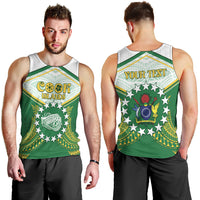 Personalised Cook Islands Ra o te Ui Ariki Men Tank Top Polynesian Pattern LT05 - Polynesian Pride