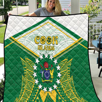 Cook Islands Ra o te Ui Ariki Quilt Polynesian Pattern LT05 Green - Polynesian Pride