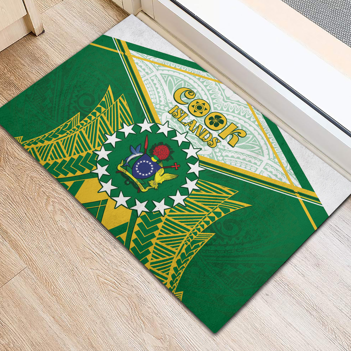 Cook Islands Ra o te Ui Ariki Rubber Doormat Polynesian Pattern LT05 - Polynesian Pride