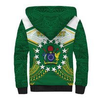 Personalised Cook Islands Ra o te Ui Ariki Sherpa Hoodie Polynesian Pattern