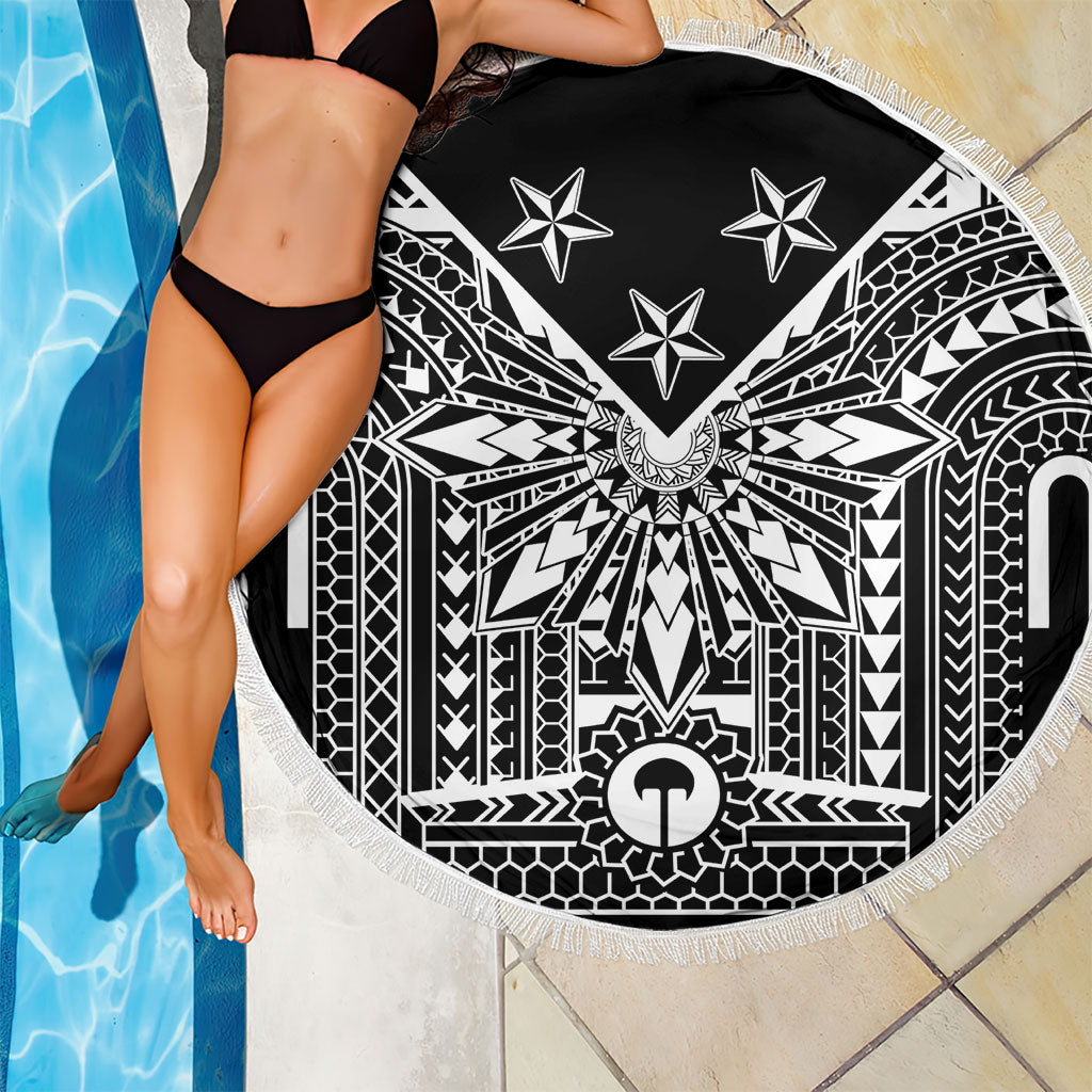 Black Philippines Sun Star Beach Blanket Igorot Tribal Inspiration