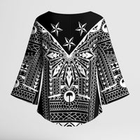 Black Philippines Sun Star Kimono Sleeve Blouse Igorot Tribal Inspiration