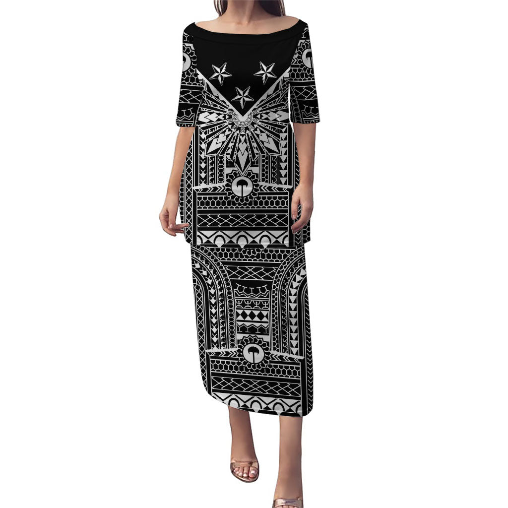 Black Philippines Sun Star Puletasi Igorot Tribal Inspiration