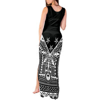 Black Philippines Sun Star Tank Maxi Dress Igorot Tribal Inspiration LT05 - Polynesian Pride