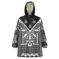 Black Philippines Sun Star Wearable Blanket Hoodie Igorot Tribal Inspiration