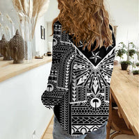 Black Philippines Sun Star Women Casual Shirt Igorot Tribal Inspiration