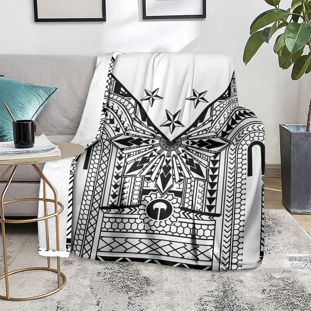 White Philippines Sun Star Blanket Igorot Tribal Inspiration