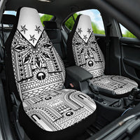 White Philippines Sun Star Car Seat Cover Igorot Tribal Inspiration