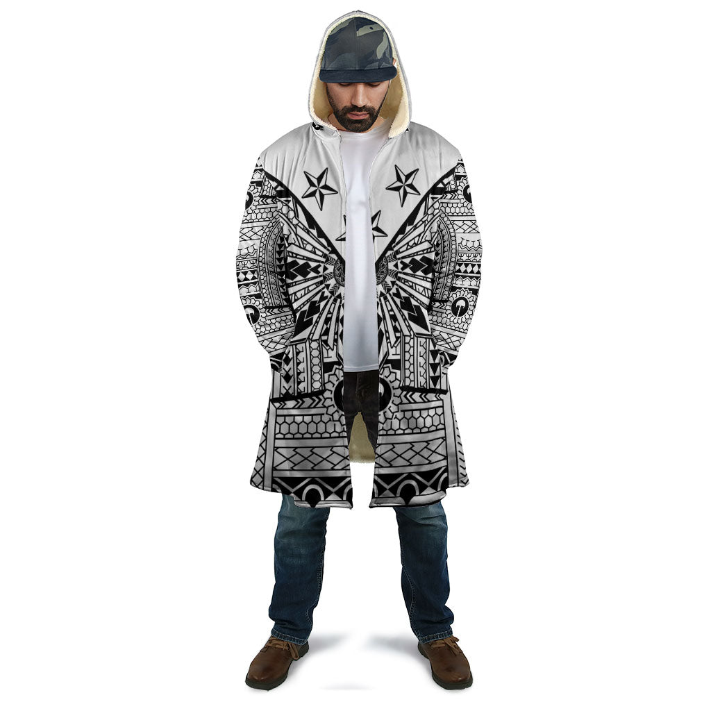 White Philippines Sun Star Cloak Igorot Tribal Inspiration LT05 - Polynesian Pride