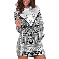 White Philippines Sun Star Hoodie Dress Igorot Tribal Inspiration LT05 White - Polynesian Pride