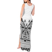 White Philippines Sun Star Tank Maxi Dress Igorot Tribal Inspiration