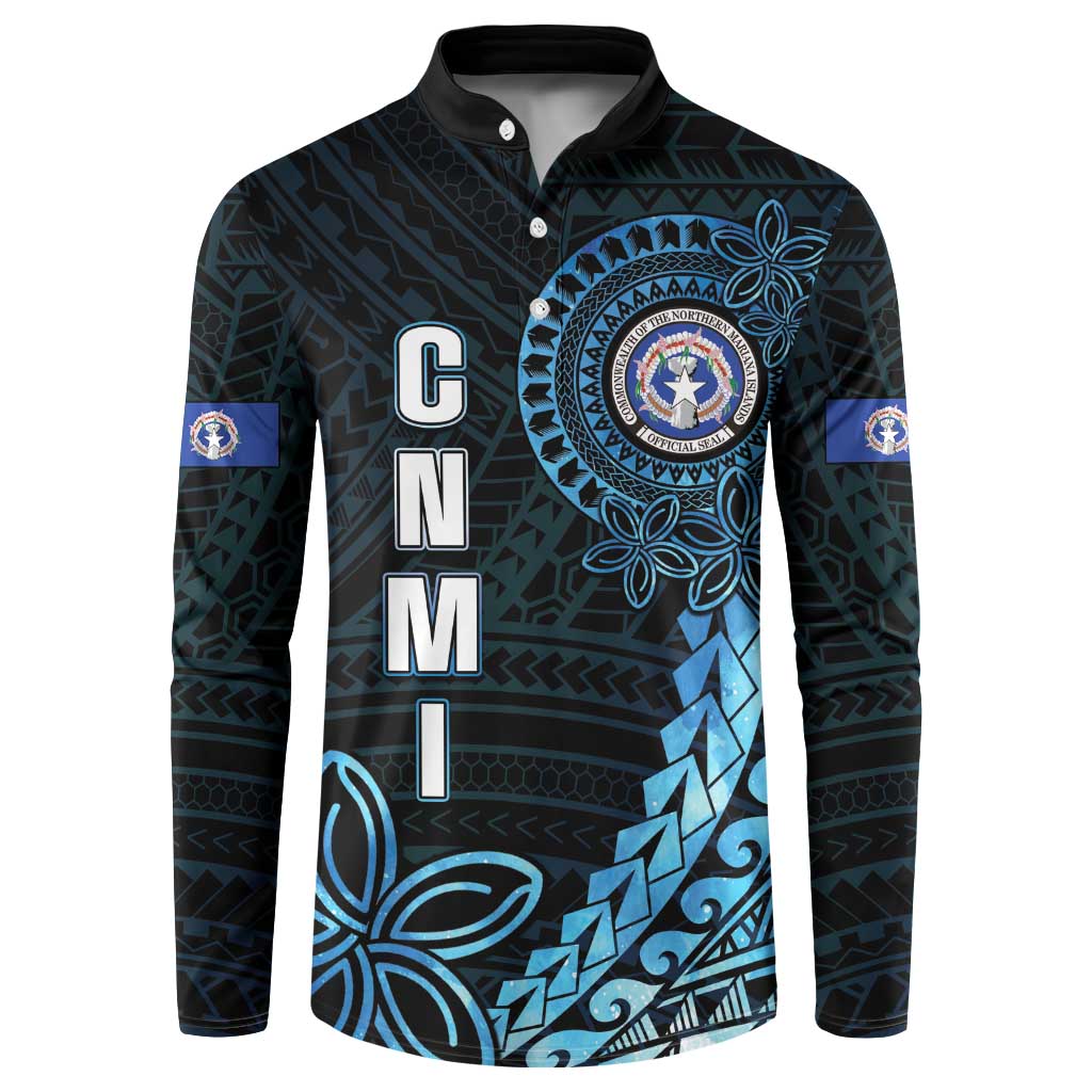 Personalized Northern Mariana Islands 78th Liberation Day Button Sweatshirt LT05 Blue - Polynesian Pride