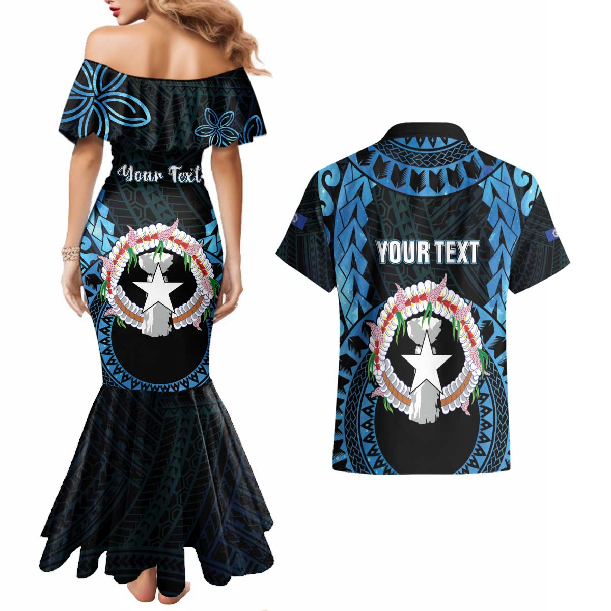 Personalized Northern Mariana Islands 78th Liberation Day Couples Matching Mermaid Dress and Hawaiian Shirt LT05 - Polynesian Pride