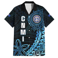 Personalized Northern Mariana Islands 78th Liberation Day Family Matching Off Shoulder Short Dress and Hawaiian Shirt LT05 Dad's Shirt - Short Sleeve Blue - Polynesian Pride