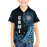 Personalized Northern Mariana Islands 78th Liberation Day Family Matching Tank Maxi Dress and Hawaiian Shirt LT05 Son's Shirt Blue - Polynesian Pride