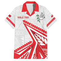 Custom Tonga Rugby 2024 Pacific Family Matching Off The Shoulder Long Sleeve Dress and Hawaiian Shirt Go Ikale Tahi