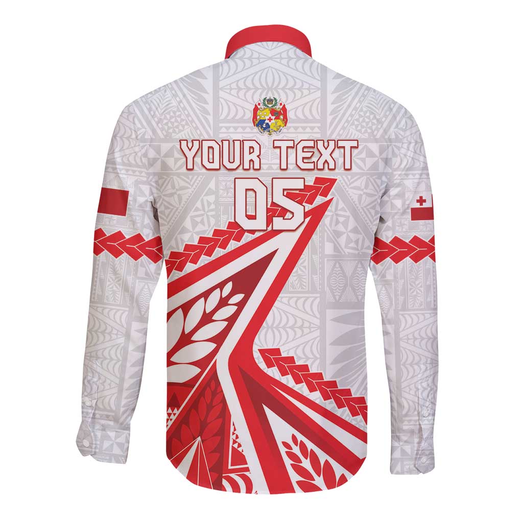 Custom Tonga Rugby 2024 Pacific Long Sleeve Button Shirt Go Ikale Tahi