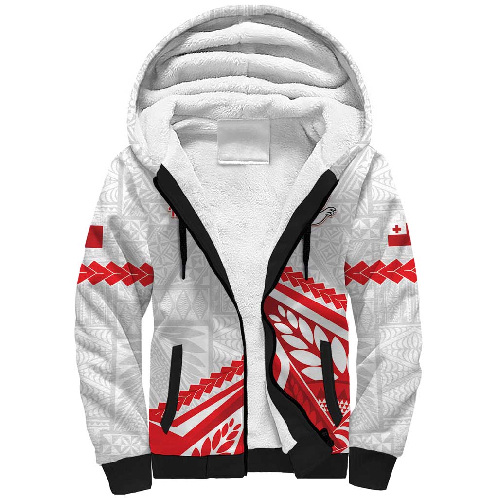 Custom Tonga Rugby 2024 Pacific Sherpa Hoodie Go Ikale Tahi