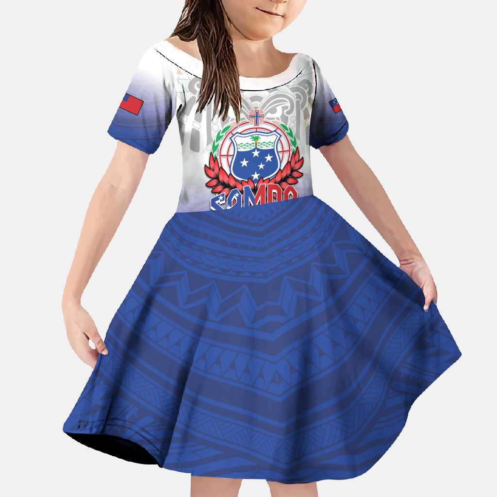 Custom Samoa Rugby 2024 Pacific Family Matching Long Sleeve Bodycon Dress and Hawaiian Shirt Go Manu Samoa