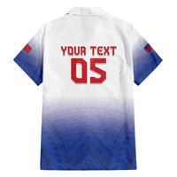 Custom Samoa Rugby 2024 Pacific Family Matching Short Sleeve Bodycon Dress and Hawaiian Shirt Go Manu Samoa