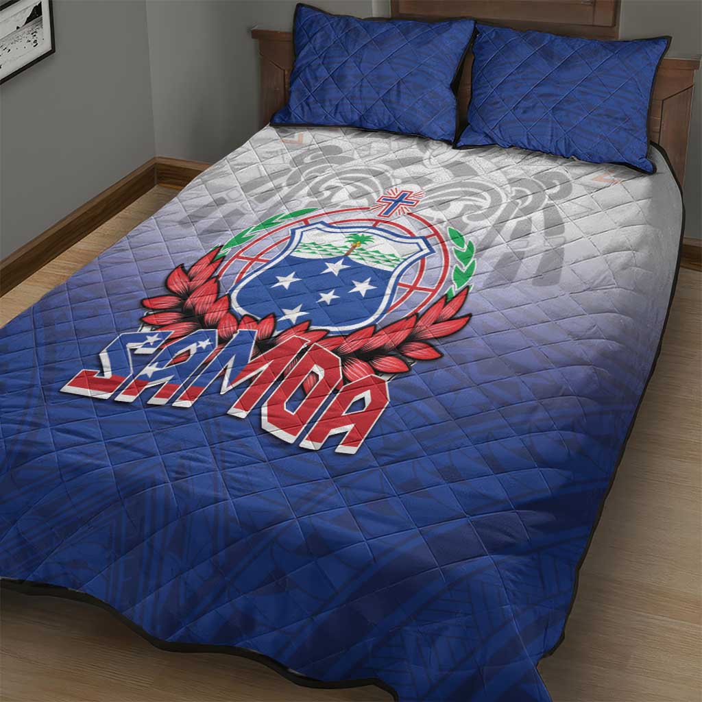 Samoa Rugby 2024 Pacific Quilt Bed Set Go Manu Samoa