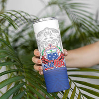 Custom Samoa Rugby 2024 Pacific Skinny Tumbler Go Manu Samoa