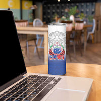 Custom Samoa Rugby 2024 Pacific Skinny Tumbler Go Manu Samoa