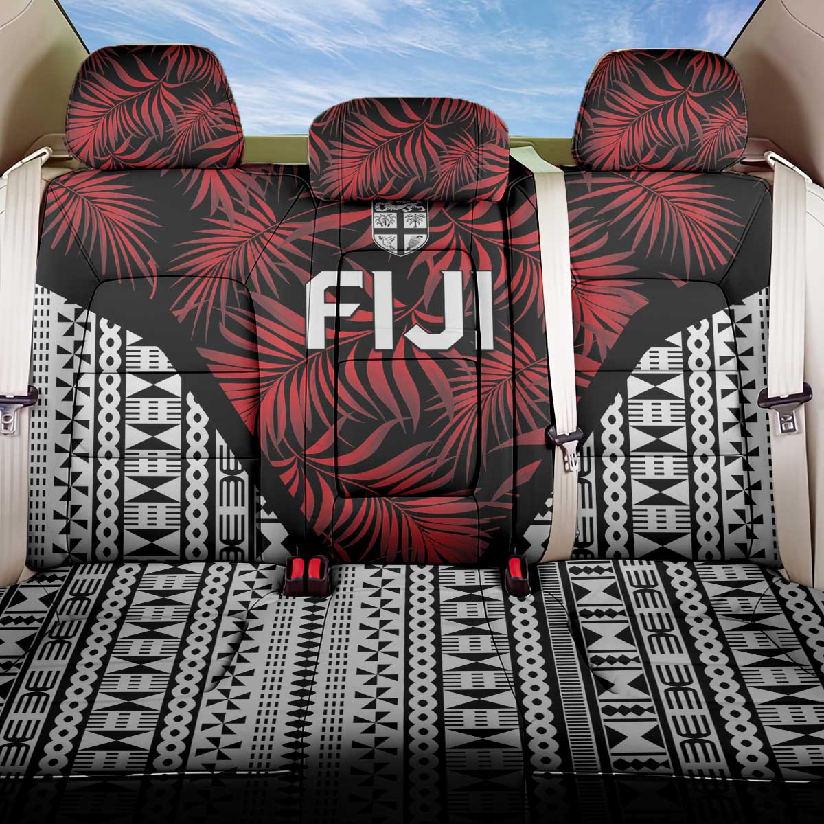 Flying Fijians Rugby 2024 Pacific Back Car Seat Cover Go Fiji