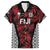 Custom Flying Fijians Rugby 2024 Pacific Family Matching Off Shoulder Short Dress and Hawaiian Shirt Go Fiji