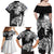 Custom New Zealand And Fiji Rugby 2024 Family Matching Off Shoulder Maxi Dress and Hawaiian Shirt Maori Kiwi With Fijian Palm Tree